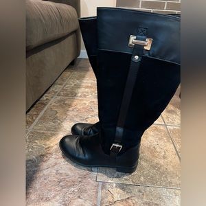 Karen Scott Wide Calf Black Tall Boots